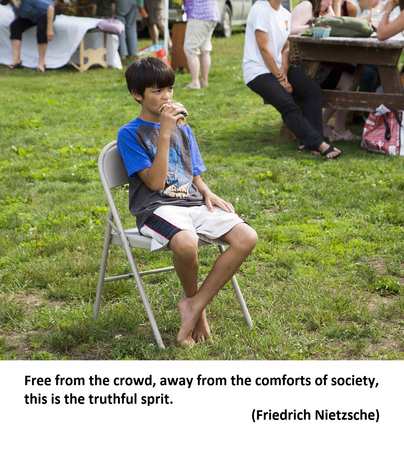 Eating away from the crowd Nietzche