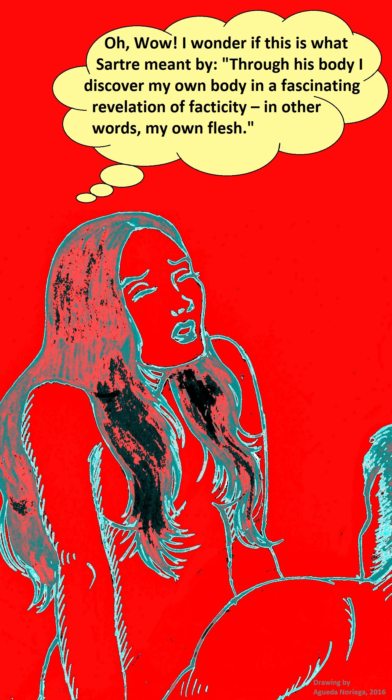 SartreDesireWomaninRed